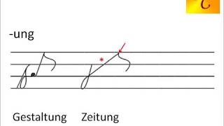 Stenografie lernen  Kürzel 10 ung lung rung  Dominique Clarier [upl. by Hylan545]