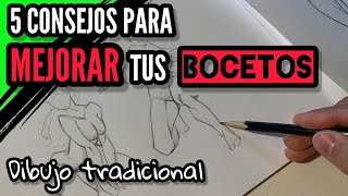 Tips para mejorar tus bocetos  consejos para dibujar mejor  astucias de dibujo  tutorial  arte [upl. by Nylasor152]