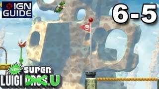 New Super Luigi U Secret Exit Walkthrough  Rock Candy Mines 5 Rising Piranhas [upl. by Eipper804]