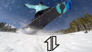 Snowboarding in Slow Motion 180 rolls [upl. by Jun455]