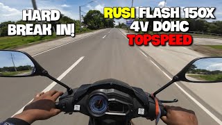 RUSI FLASH 150X FRESH FROM CASA TOPSPEEDDOHC 4V FI SOBRANG SOLID [upl. by Gean]