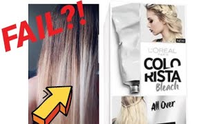 LOREAL COLORISTA BLEACH  OMBRE AT HOME [upl. by Halyk]