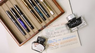 56 Eng sub 만년필 리뷰  펠리칸 M200 M400 Fountain pen review  Pelikan M200 M400 [upl. by Htebaras612]