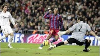 Real Madrid vs FC Barcelona 03 Ronaldinho Show in Santiago Bernabeu 2005 [upl. by Solon]