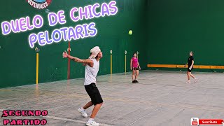 PAOLA REYES Y MICHELLE HERNANDEZ VS JULIA REYES Y ALONDRA Frontón Tulyehualco 2do partido fronton [upl. by Nashbar]