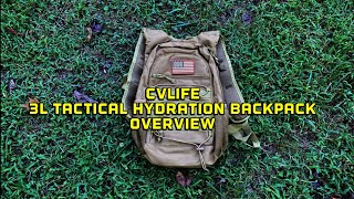 CVLife Tactical Hydration Backpack [upl. by Sucramej]