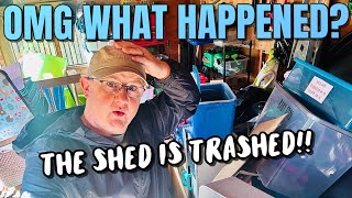 OMG WHAT HAPPENED THE SHED IS TRASHED  Day in the life VLOG [upl. by Brinn987]