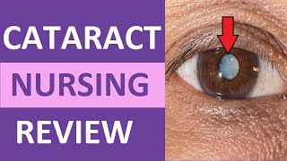 Cataracts Nursing NCLEX Eye Disorders Review  Cataracts Surgery Symptoms Medications [upl. by Porush431]