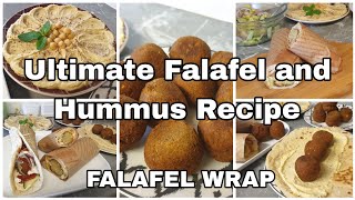 Middle Eastern Falafel amp Hummus wrap recipe  Homemade amp Healthy Hummus tastytreats [upl. by Perseus]