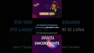 annalisa karaokeitaliano sanremo2024 [upl. by Nomelihp]