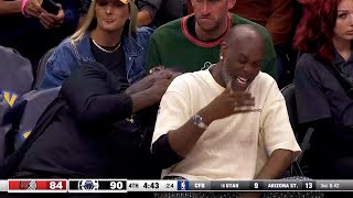 Shawn Kemp and Gary Payton cant stop laughing at Clippers vs Blazers in Seattle [upl. by Merrell141]