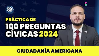 Cómo responder las 100 preguntas cívicas Ciudadanía americana 2024 [upl. by Annaeerb]