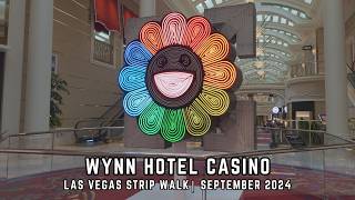 ABSOLUTE BEST Wynn Hotel Casino Las Vegas Strip Walk Sept 2024 Experience [upl. by Eidod]