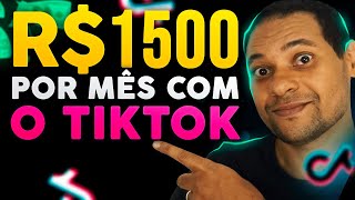 COMO GANHAR R750 ONLINE EM CASA POR MÊS COM O TIKTOK PASSO A PASSO [upl. by Norse]