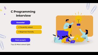 C programming basic interview questions and answers  update 2024 [upl. by Ytsirt]