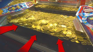 BIGGEST COIN PUSHER JACKPOT EVER [upl. by Vogel]