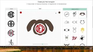 Create Monograms for Cricut Design Space for Free [upl. by Zsolway]