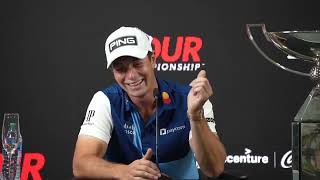 2023 TOUR Championship Viktor Hovland Sunday Winner s Presser HLS Video m19211 [upl. by Baldridge]