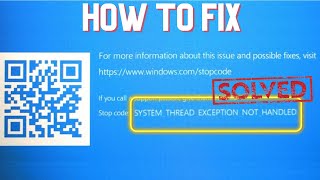 How to Fix SYSTEM THREAD EXCEPTION NOT HANDLED BSOD  HOBI IT [upl. by Ylicec]