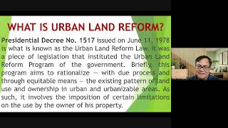 Urban Versus Agrarian Land Reform Explained Real Estate Board Exams Reviewer realestatebroker [upl. by Selmner176]