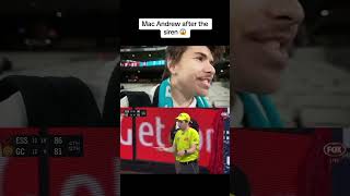 MAC ANDREW WINS IT AFTER THE SIREN VS ESSENDON REACTION [upl. by Afas]