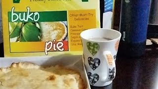 Buko pie and coffee this morning [upl. by Nuahsak]