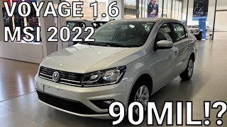 VW Voyage 16 MSI 2022  90 MIL REAIS [upl. by Sinnal269]