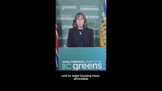 BC Greens Housing announcement [upl. by Arezzini476]