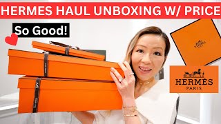 HERMES HAUL UNBOXING W PRICE  Hermes unboxing  Hermes haul  Hermes unboxing 2024 [upl. by Trutko]