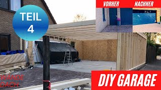 Garage bauen DIY XXL Teil 4  Wände in Holzständerbauweise und Dach [upl. by Atram]