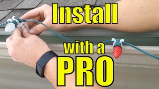 How to Install LED Christmas Lights [upl. by Enyahs]