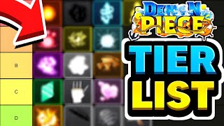 TIER LIST DE TODAS AS FRUTAS DO FRUIT SEAS NO ROBLOX [upl. by Nyved]