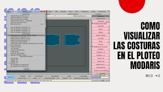 CURSO LECTRA MODARIS MOD3 COMO PLOTEAR UN MOLDE CON COSTURAS EN LECTRA [upl. by Razid358]