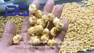 Commercial Caramel Powder Popcorn Machine Industrial Mushroom Popcorn Kernels production Line [upl. by Ennayrb523]