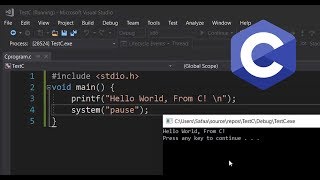 How to Create and Run C Program in Visual Studio [upl. by Ethelred]