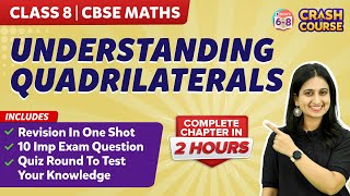 Understanding Quadrilaterals  ONE SHOT  Revision  Practice  Class 8  Chapter 3 [upl. by Jea]