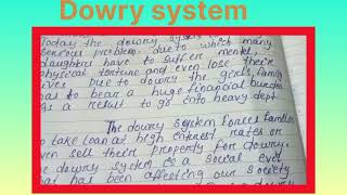 Eassy on dowry system in India dowry system eassy about dowry system likeandsubscribe [upl. by Joshia]