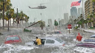 Сhaos in USA Florida is Devastated by Hurricane Milton flooding sweeps away the cities [upl. by Carthy320]