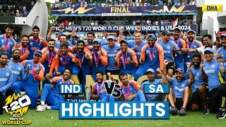 IND Vs SA Highlights India Win T20 World Cup 2024 Beat SA By 7 Runs Virat Kohli Retirement I Rohit [upl. by Nnaeoj]