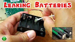 EASILY Clean Battery Leak DamageCorrosion In Electronics [upl. by Dickens]