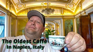 The Oldest Coffee Shop in Naples Italy  Gran Caffe Gambrinus  Cuori di Sfogliatella [upl. by Sol]