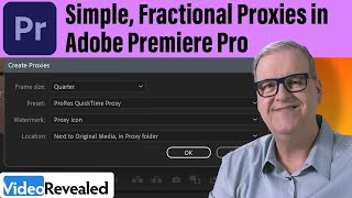 Simple Fractional Proxies in Adobe Premiere Pro [upl. by Buyers]