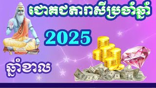 ជោគជតារាសីឆ្នាំខាល 2025  Tiger horoscope 2025 [upl. by Bastian]