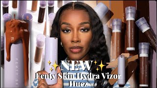 NEW Fenty Skin Hydra Vizor Huez Tinted Moisturizer  Shade 7  Fenty DID That [upl. by Tonia656]