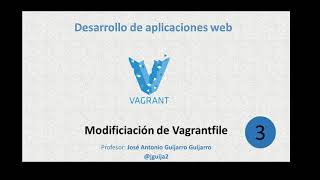 3 Modificación del Vagrantfile de vagrant [upl. by Ruthanne]