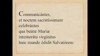 PE I Communicantes in Nativitate Domini [upl. by Willette]