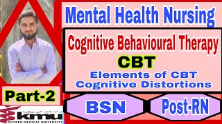 Cognitive Behavioral TherapyCBTPart2MHNElements of CBT Cognitve DistortionsBSNPostRN [upl. by Selinda]