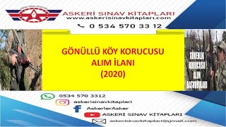 GÖNÜLLÜ KÖY KORUCUSU ALIM İLANI SASON KAYMAKAMLIĞI 2020 [upl. by Llyrad805]