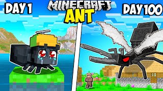 I Survived 100 Days as an ANT in Minecraft [upl. by Kaazi336]