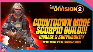 COUNTDOWN SCORPIO PVE BUILD  THE DIVISION 2  NEW GEAR  THE SETUP  FARM THIS GEAR NOW [upl. by Atsahs]